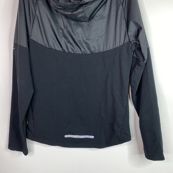 Nike Dri Fit Black Full Zip Hooded Running Jacket Size Small Men's - Picture 6 of 9